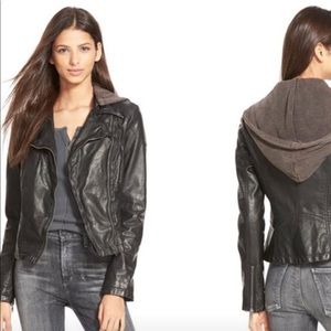 Free People hooded Moto